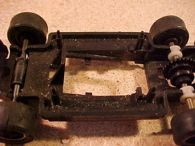 Top of chassis, motor removed
