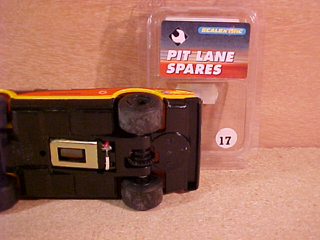 Underside, with new tyres' box