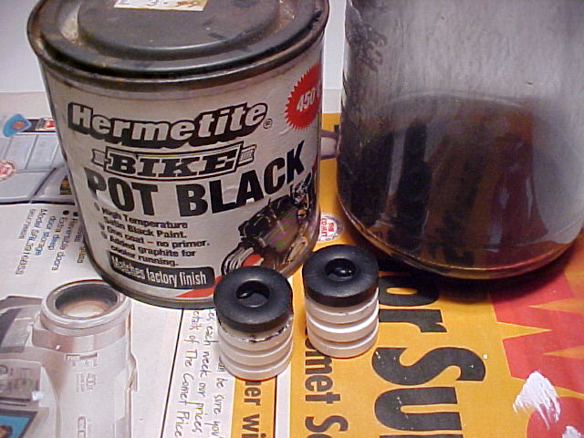 Matt black paint, not water based!