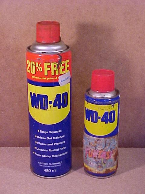 Two cans of WD40